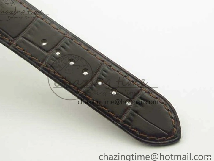 0428 De Ville Prestige Real Power Reserve SS TW 1:1 Best Edition White Dial RG Markers On Leather Strap A Thermal 8089